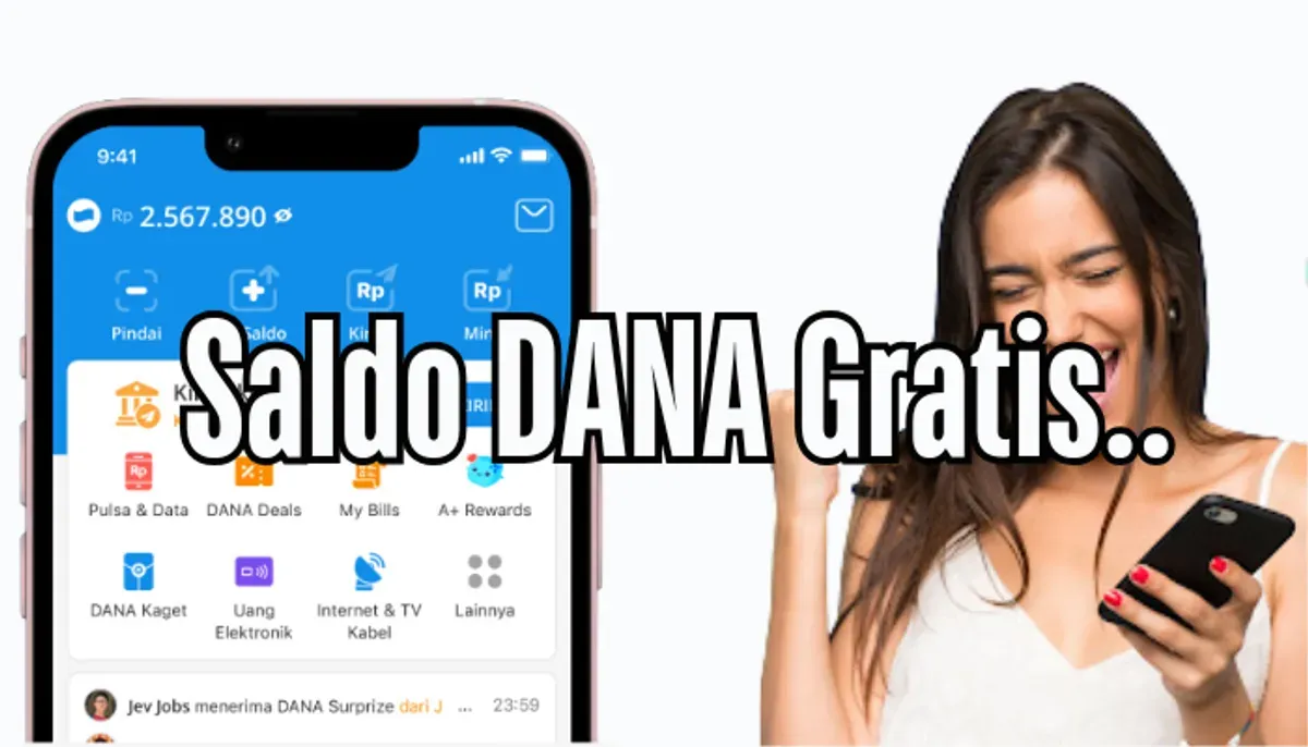 Ilustrasi cara mendapat saldo DANA gratis.(Sumber: DANA/edited Dadan)