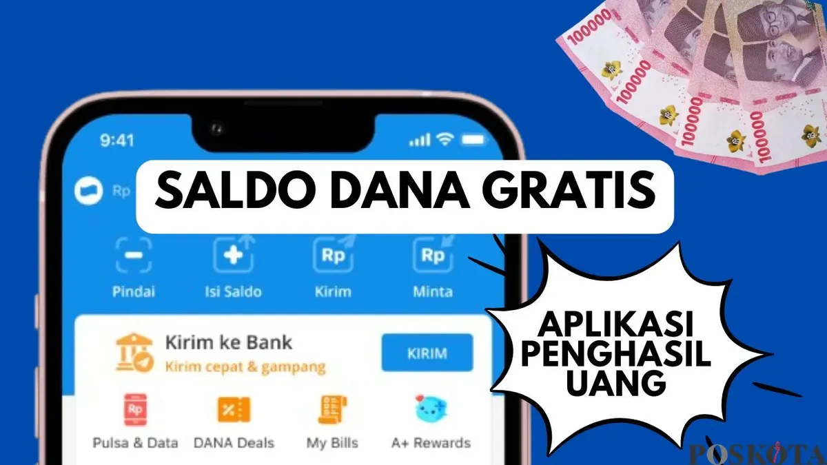 Nonton video 30 menit, hasilkan dolar, dan tarik jadi saldo DANA gratis. Coba pakai aplikasi penghasil uang ini. (Sumber: Poskota/Neni Nuraeni/DANA)