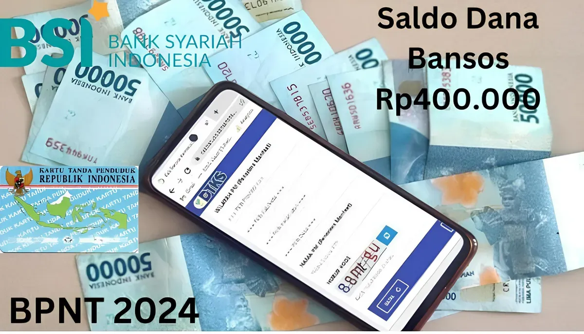 NIK e-KTP atas kepemilikan nama Anda telah menerima saldo dana bansos Rp400.000 dari subsidi BPNT 2024 melalui Rekening BSI. (Sumber: Poskota/Gabriel Omar Batistuta)