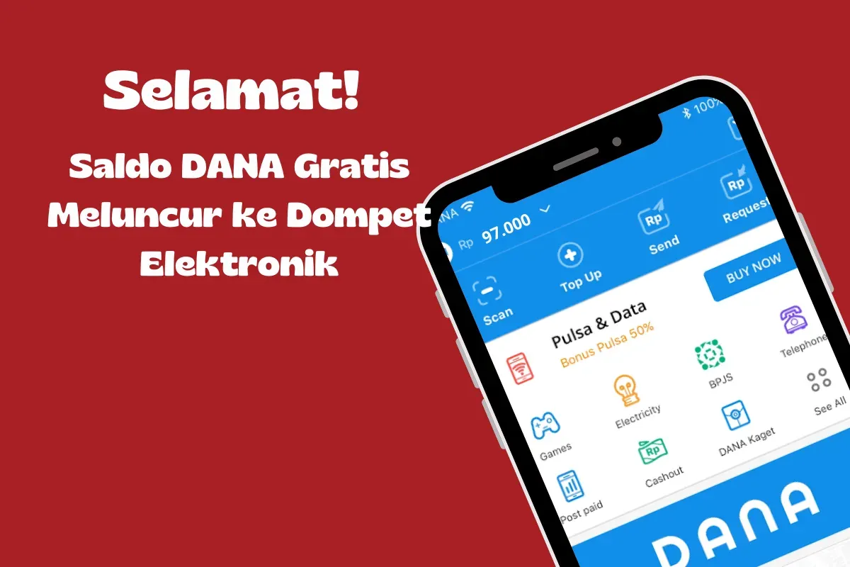 Selamat saldo DANA gratis meluncur ke dompet elektronik! (Sumber: Poskota/Syifa Luthfiyah)