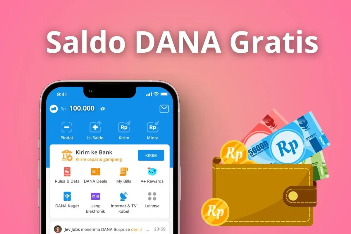 Klaim saldo DANA gratis dari 6 aplikasi penghasil uang. (Sumber: Poskota/Audie Salsabila)