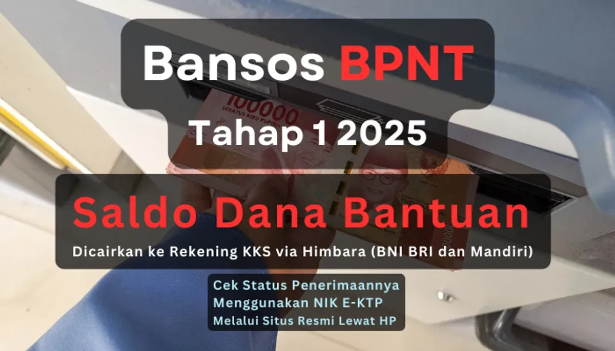 Informasi terbaru penyaluran bansos BPNT tahap 1 2025, saldo dana bantuan akan segera dicairkan. (Sumber: Poskota/Aldi Harlanda Irawan)