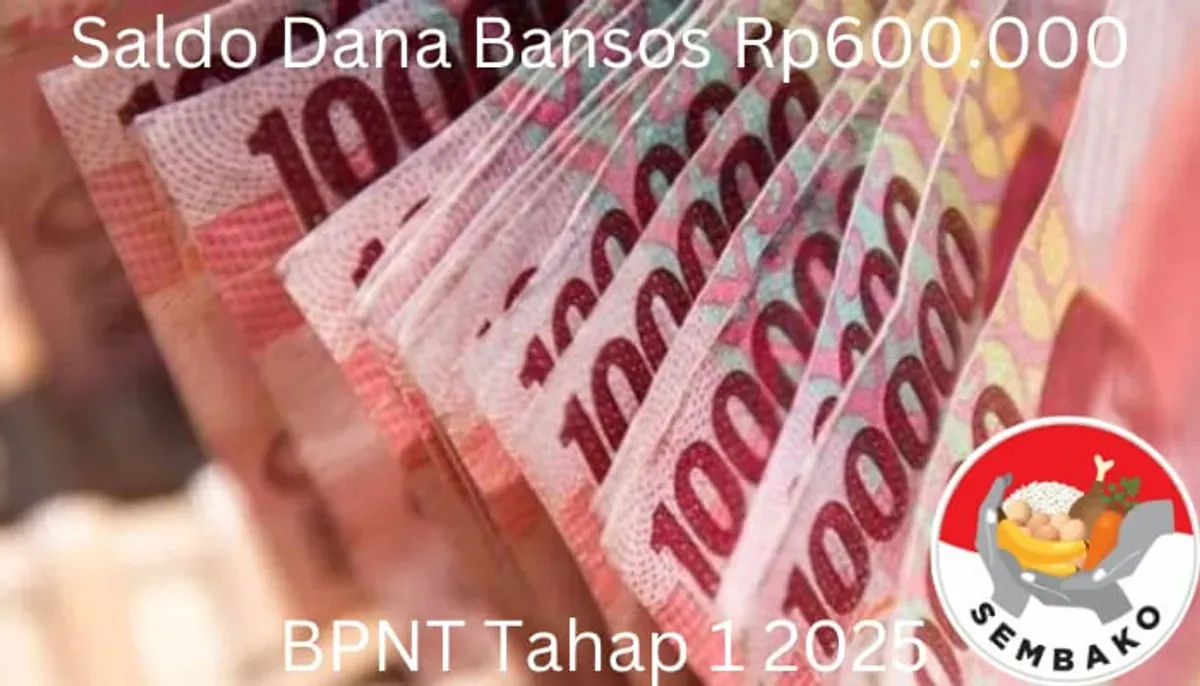 Saldo dana bansos Rp600.000 dari subsidi BPNT tahap 1 2025 siap disalurkan pemerintah. (Sumber: Poskota/Gabriel Omar Batistuta)