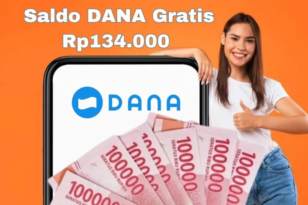 Cara klaim saldo DANA Gratis Rp134.000 melalui aplikasi penghasil uang. (Sumber: Poskota/Syania Nurul Lita Baikuni)