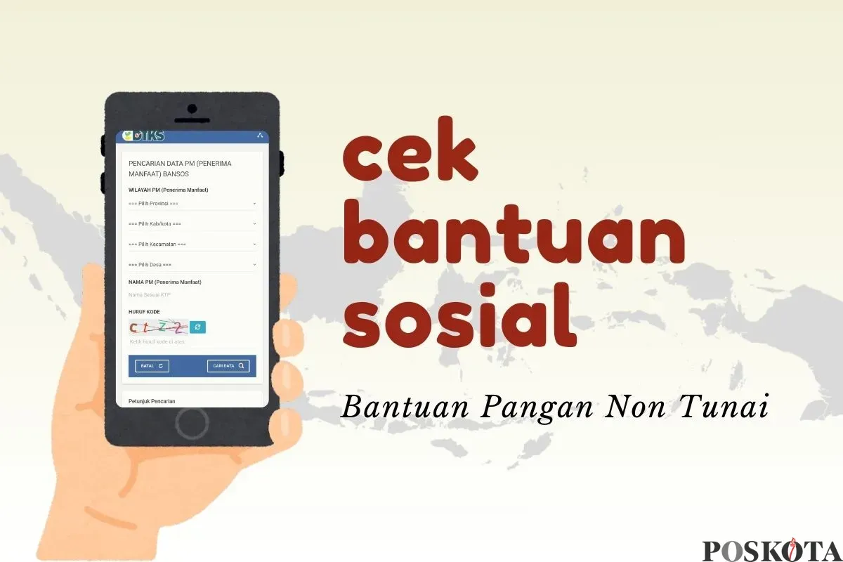 Informasi pengecekan bansos BPNT 2025. (Sumber: Poskota/Della Amelia)