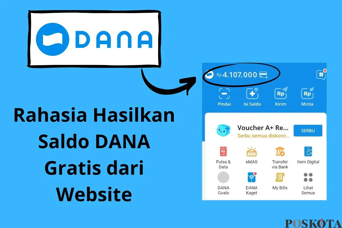  Rahasia hasilkan saldo DANA gratis dari website (Sumber: Poskota/Insan Sujadi)