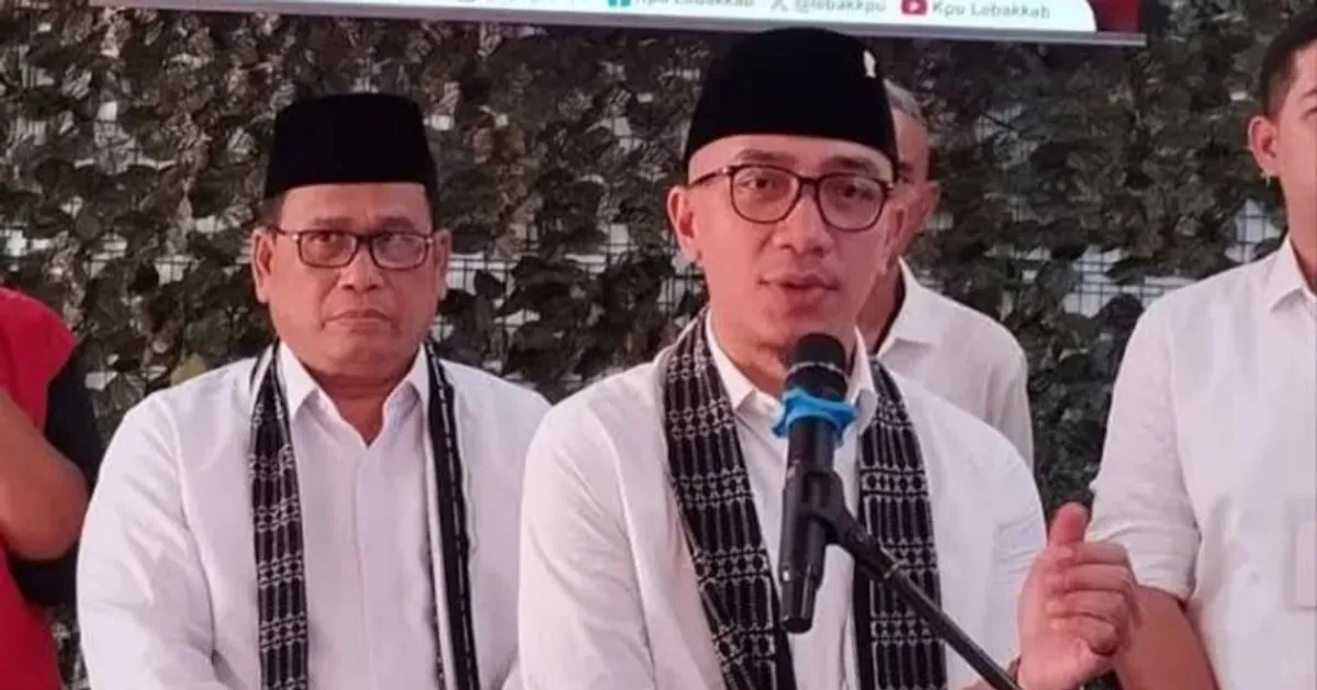 Calon Bupati dan Wakil Bupati Lebak terpilih, Hasbi Jayabaya dan Amir Hamzah. (Sumber: Dok. KPU Lebak)