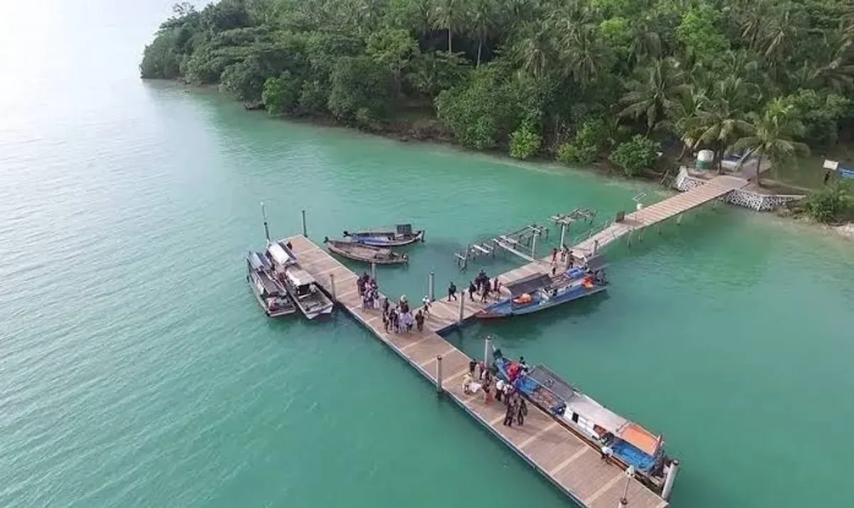 Kawasan wisata Pulau Liwungan milik Pemkab Pandeglang dikelola pihak ketiga. PAD dari kawasan itu ditargetkan Rp253 di 2025 ini. (Sumber: Dok. BPKD Pandeglang)