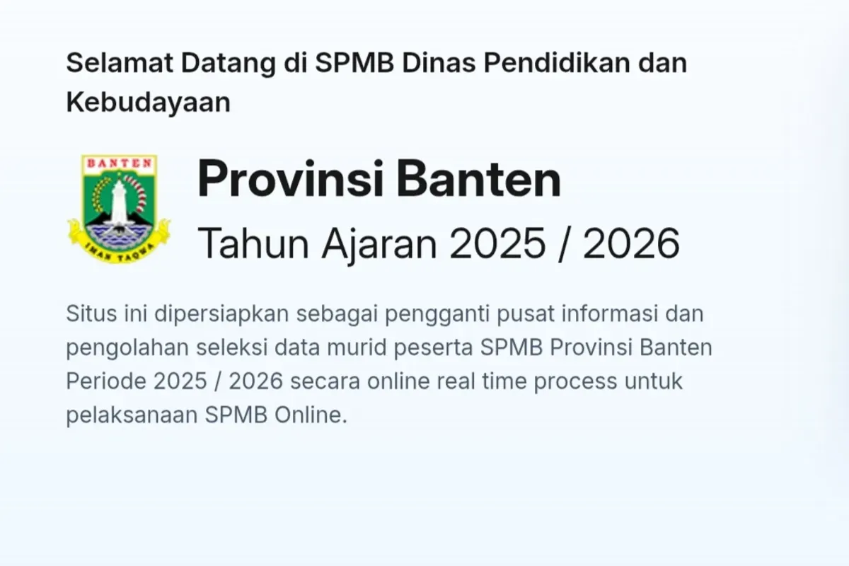 Dokumen daftar ulang SPMB Banten 2025 bagi siswa yang lolos seleksi. (Sumber: SPMB Banten)