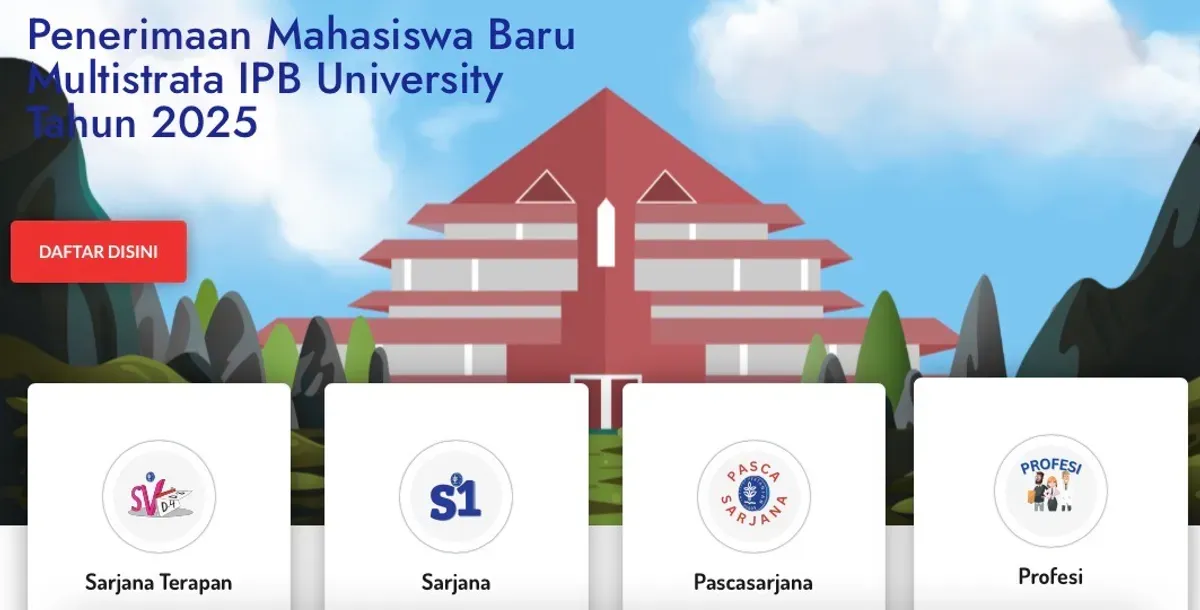 Cek link untuk melihat hasil pengumuman Seleksi Mandiri IPB 2025 (Sumber: IPB)