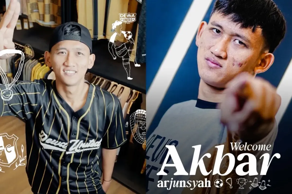 Potret Akbar Arjunsyah eks Persija Jakarta yang diumumkan menjadi pemain baru Dewa United. (Sumber: Instagram/@dewaunitedfc)