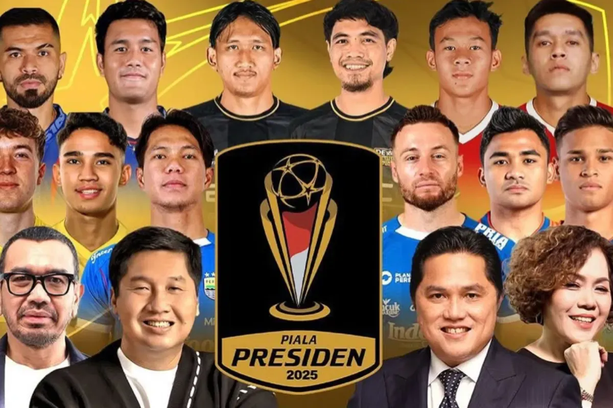 Ilustrasi Piala Presiden 2025. Cek link live streaming, skuad pilihan warga serta debut tim internasional. (Sumber: Instagram/@officiallpialapresiden)