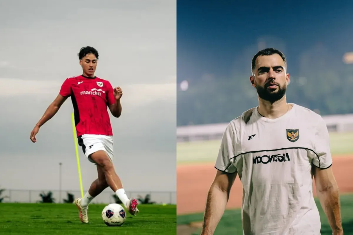 Potret Rafael Struick (kiri) dan Jordi Amat (kanan) yang resmi merumput di Liga 1 bersama Dewa United dan Persija Jakarta. (Sumber: Instagram)