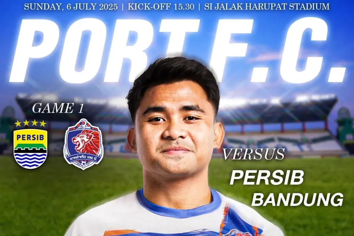 Ilustrasi link live streaming pertandingan Piala Presiden 2025 antara Persib Bandung vs Port FC. (Sumber: X/@portfcsandpit)