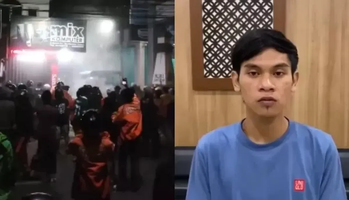 Sosok Takbirdha Tsalasiwi Wartyana yang viral karena diduga terlibat dalam insiden penganiayaan. (Sumber: X/@merapi_uncover)
