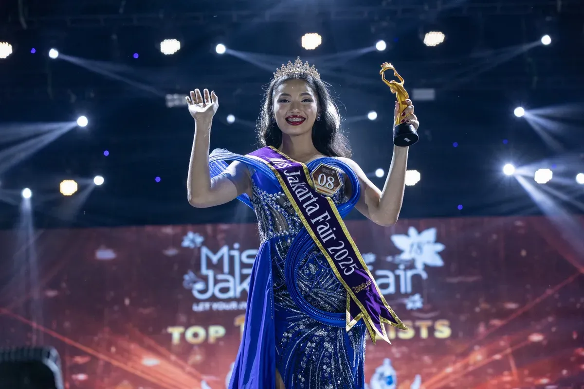 Miss Jakarta Fair 2025 Nathasya Rizka Sakila (Sumber: Dok. JFK)