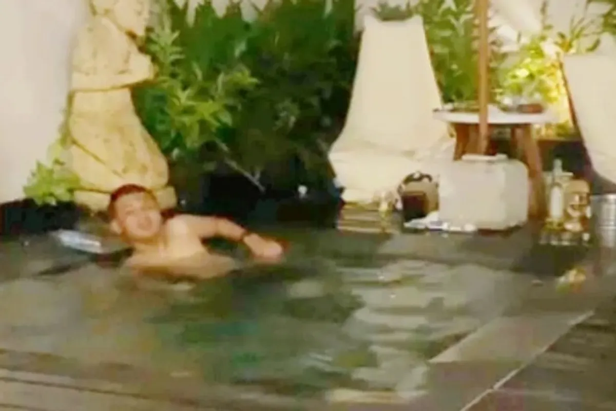 Video rekaman detik-detik terakhir sebelum Brigadir Nurhadi tewas di kolam sebuah villa di Lombok viral. (Sumber: Instagram/@fakta.indo)