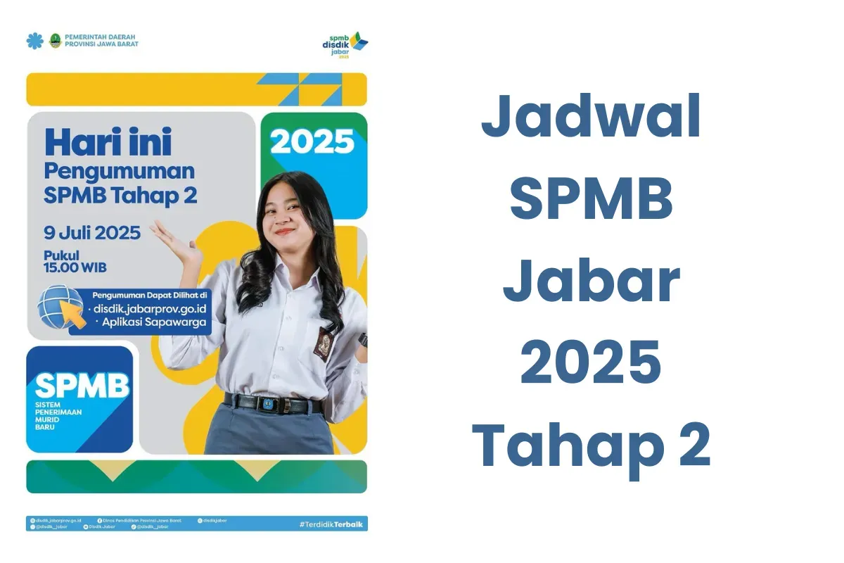 Lolos SPMB Jabar 2025 Tahap 2? Jangan Lupa Daftar Ulang, Berikut Jadwal Lengkapnya (Sumber: Instagram/disdikjabar/Edited Muhammad Ibrahim)