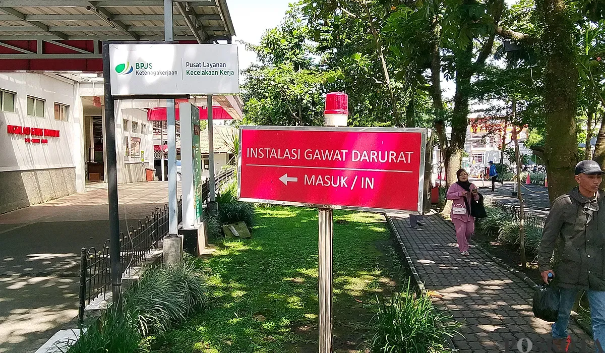 Ruang instalasi gawat darurat RSUD Cibabat, Jalan Amir Machmud, Kota Cimahi. (Sumber: POSKOTA | Foto: Gatot Poedji Utomo)
