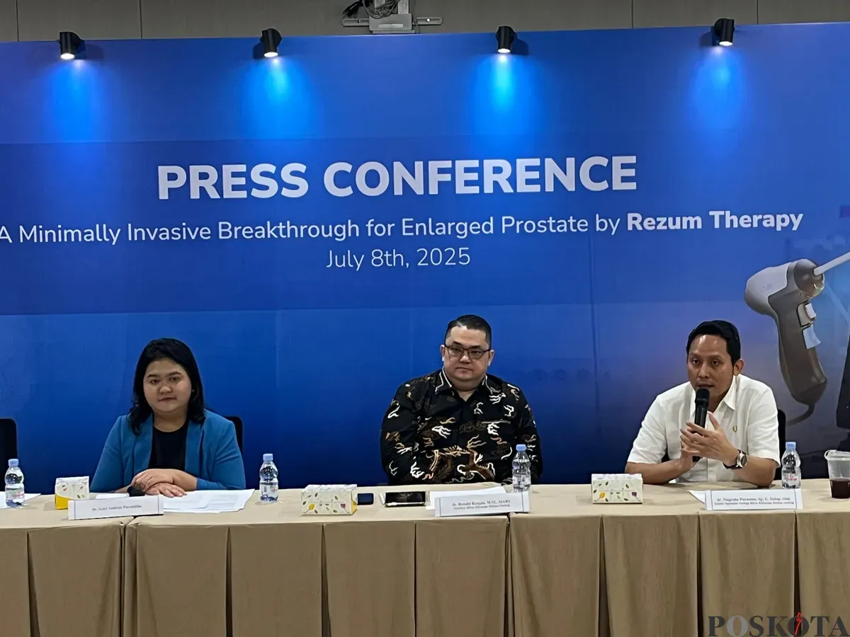 RS Mitra Keluarga Kelapa Gading memperkenalkan teknologi Rezum dari Amerika Serikat, Selasa, 8 Juli 2025. (Sumber: Poskota/Pandi Ramedhan)