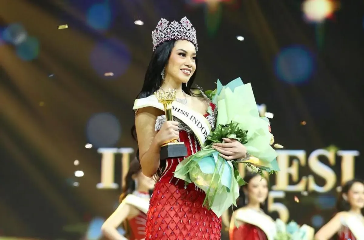 Pemenang Miss Indonesia 2025, Audrey Bianca Callista. (Sumber: Instagram/@OfficialRCTI)
