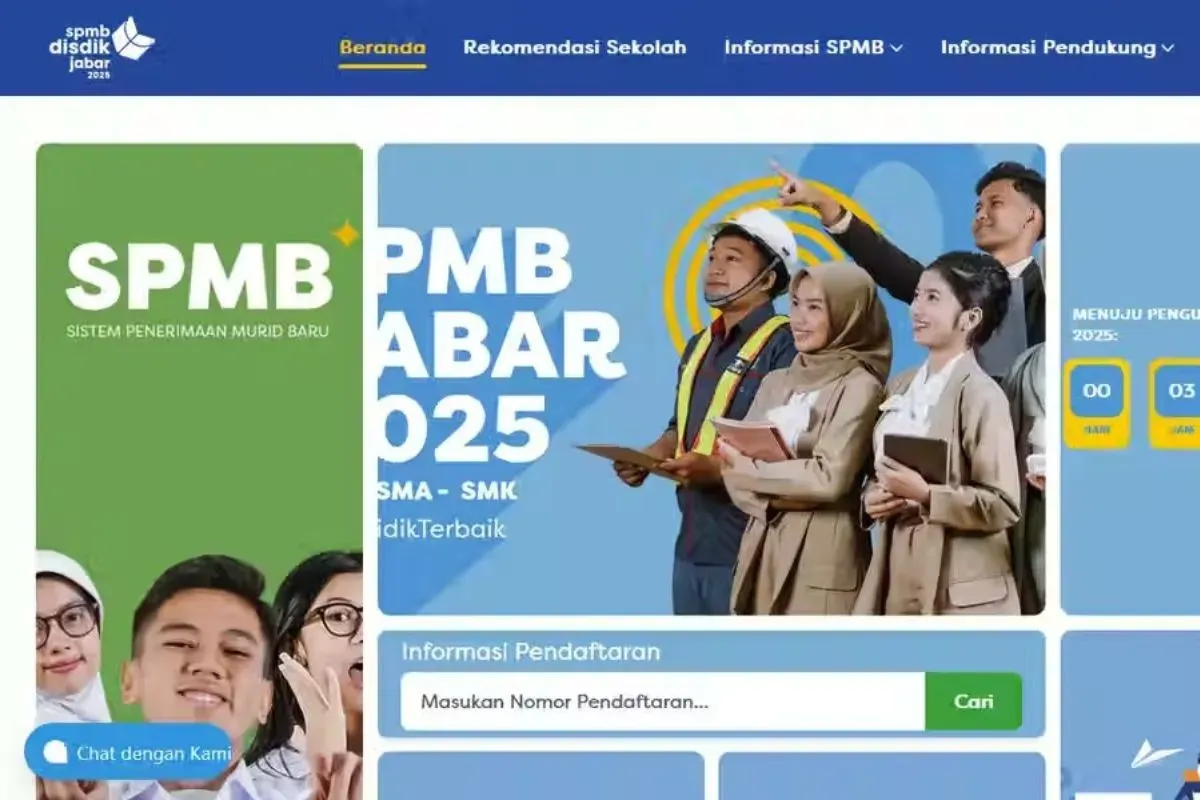 Cek hasil SPMB Jabar 2025. (Sumber: tangkapan layar)