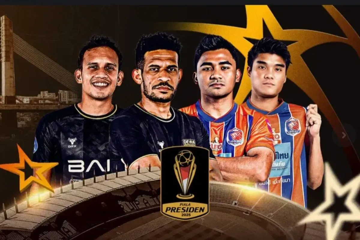 Pertandingan Piala Presiden 2025 hari ini, Dewa United vs Port FC. (Sumber: Vidio)