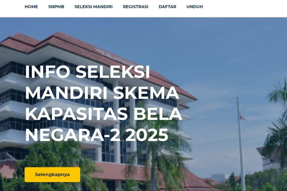 Link Pengumuman Seleksi Mandiri UPN Jogja 2025 Tahap 1 dan 2. (Sumber: tangkapan layar)