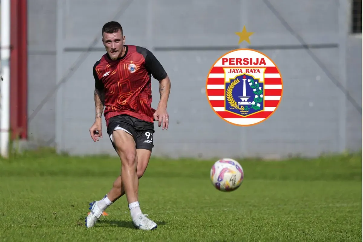 Fabio Calonego saat menjalani latihan perdana bersama Persija Jakarta. (Sumber: persija.id)