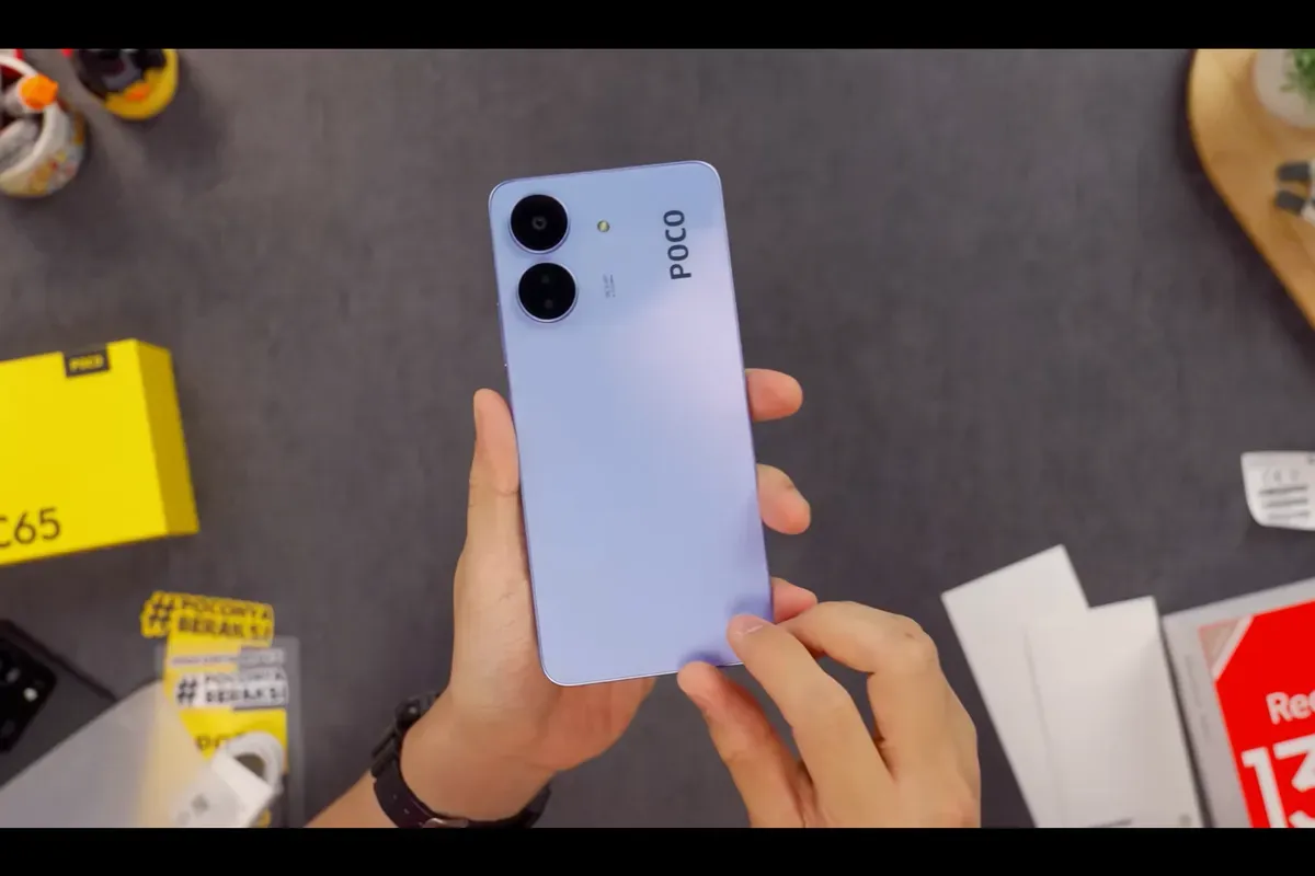 Spesifikasi dan Harga POCO C65, Dibanderol Rp1 Jutaan Saja dengan Fitur Mumpuni (Sumber: YouTube/GadgetIn)