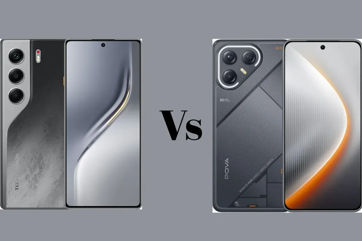 Smartphone TECNO CAMON 40 vs TECNO POVA 7 (Sumber: Poskota)