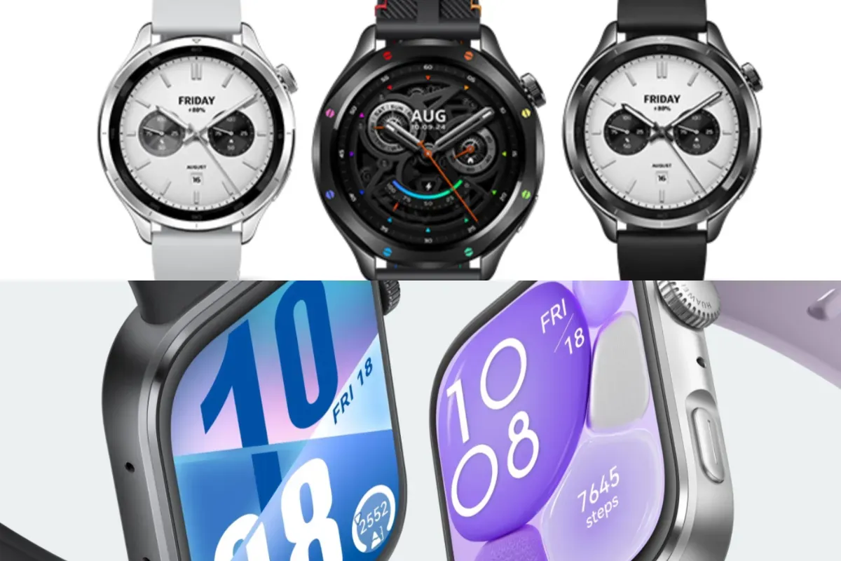 Ilustrasi pilihan smartwatch premium 2025 dengan harga mulai dari Rp1 jutaan. (Sumber: Xiaomi dan Huawei.)