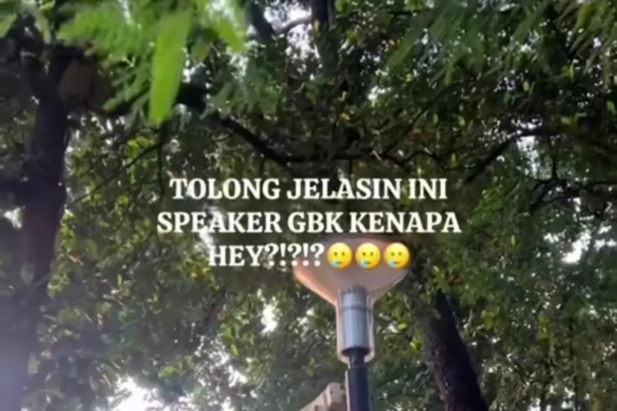 Suara desahan seorang wanita terdengar dari speaker GBK. (Sumber: Instagram/@info_jabodetabek)