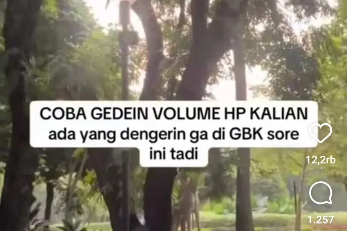 Pihak pengelola GBK buka suara usai viral suara mirip desahan wanita dari speaker GBK. (Sumber: Instagram/@info_jabodetabek)