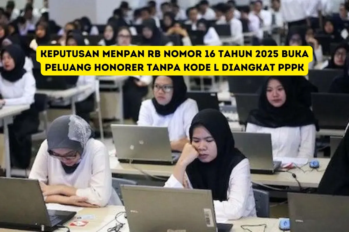 Kabar Baik bagi Honorer: Kesempatan Jadi PPPK Paruh Waktu Tanpa Kode L Berdasarkan Kebijakan Baru Menpan RB (Sumber: Poskota/Yusuf Sidiq)
