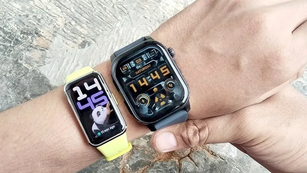 Rekomendasi smartwatch murah terbaik tahun 2025, Itel Colby Smartwatch ISW0113. (Sumber: YouTube/febri vlogger)