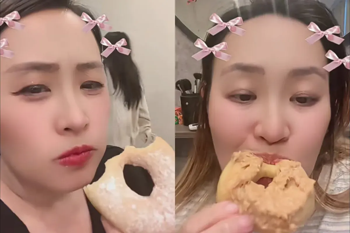 Harga donat Pinkan Mambo jadi sorotan netizen usai direview sejumlah food vlogger. (Sumber: TikTok/Pinkan Mambo)