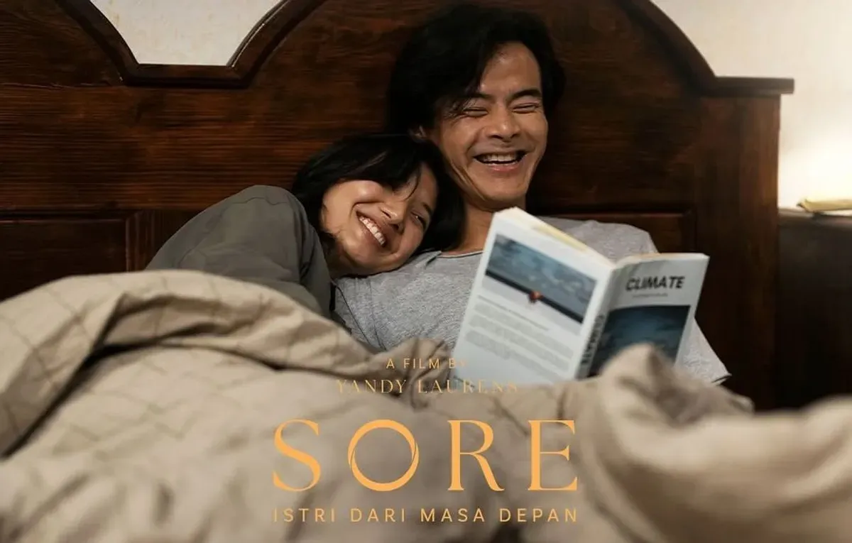 Lirik lagu Terbuang dalam Waktu OST film Sore Istri dari Masa Depan. (Sumber: Instagram/@cerita_film)