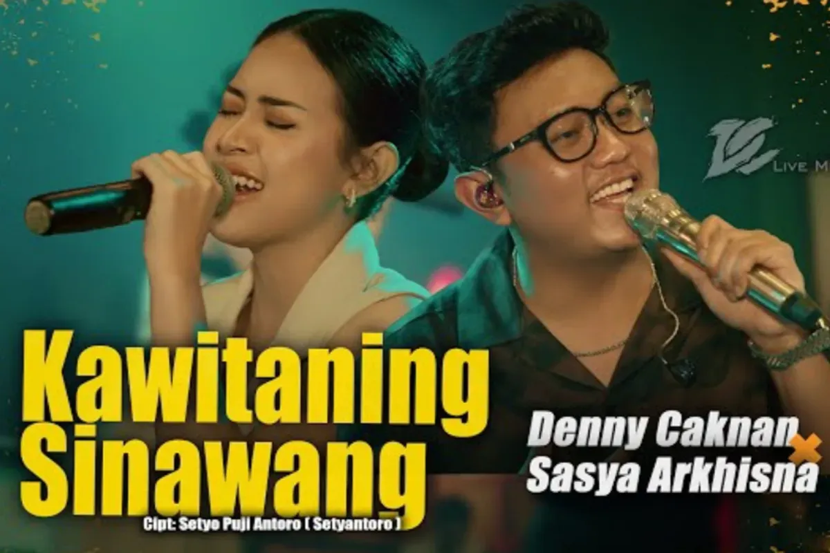 Lirik lagu Kawitaning Sinawang Denny Caknan ft Sasya Arkhisna. (Sumber: YouTube/DC Production)