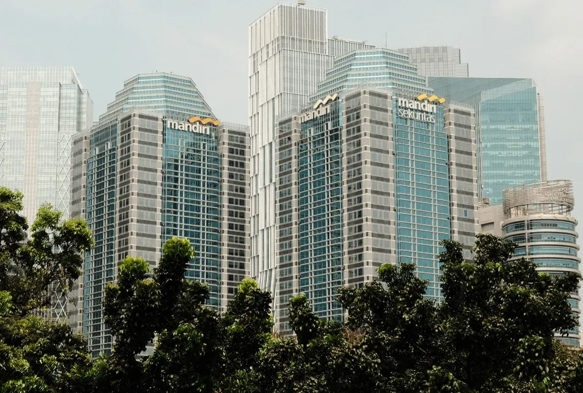 Suasana Gedung Bank Mandiri, Masuk peringkat 115 dalam Top 1000 World Banks 2025 versi The Banker. (Sumber: Dok. Bank Mandiri)