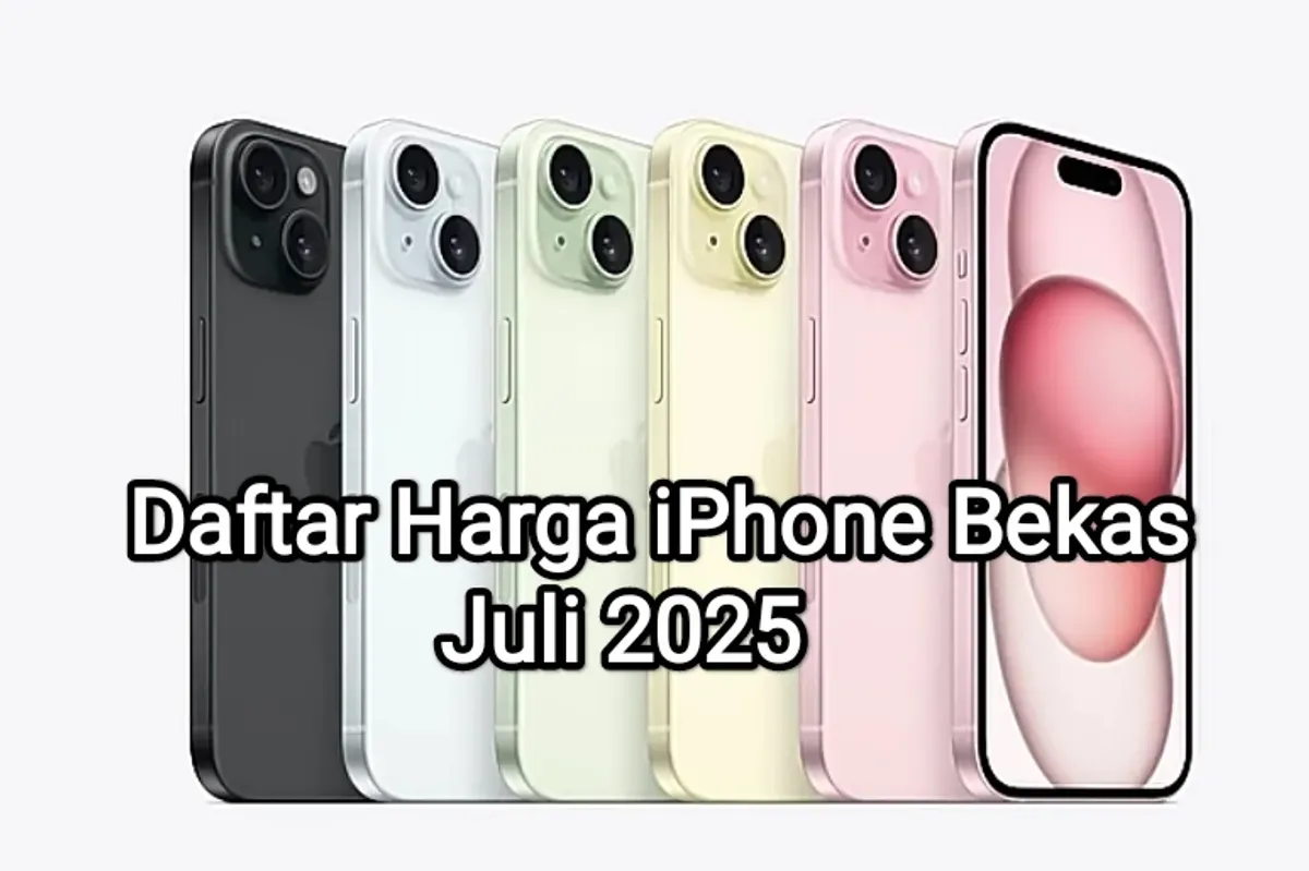 Harga iPhone bekas Juli 2025 di marketplace atau e-commerce. (Sumber: Apple)