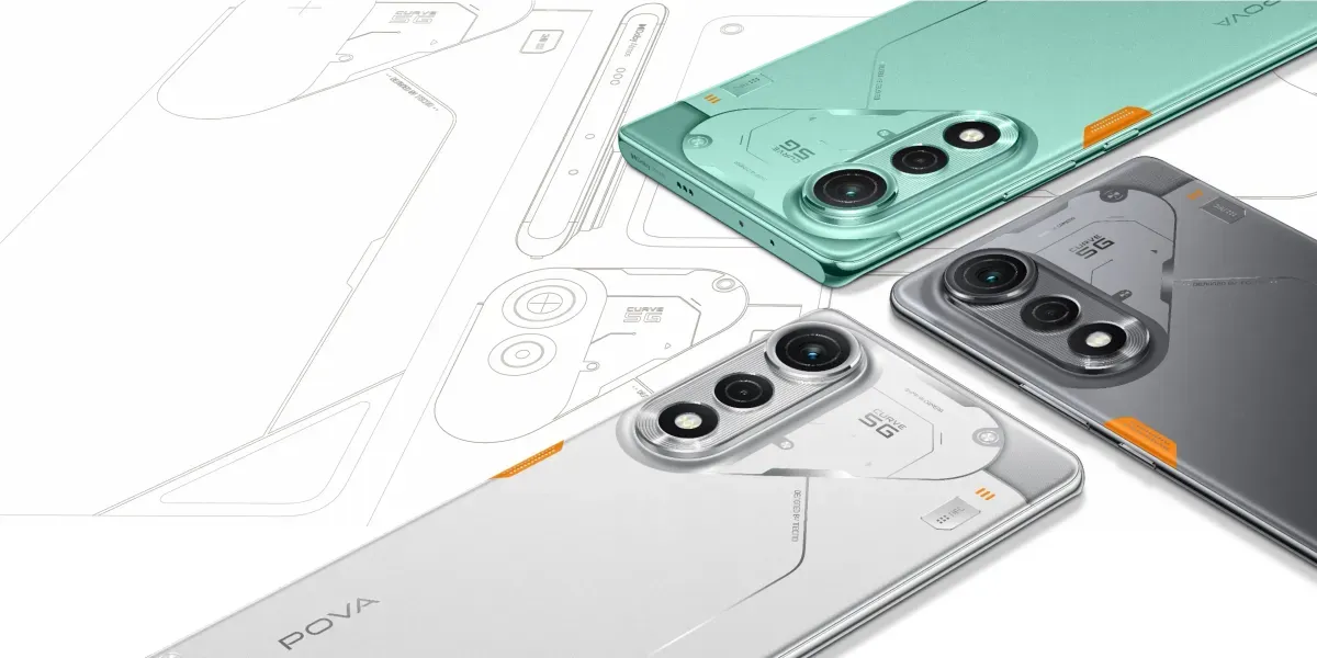 Spesifikasi dan harga Tecno POVA Curve 5G (Sumber: Tecno Mobile)