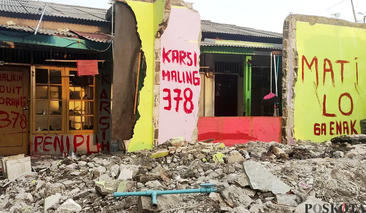 Penampakan kontrakan bodong di Jalan Nurul Iman, Kelurahan Jakasampurna, Kecamatan Bekasi Barat, Kota Bekasi, pada Kamis, 17 Juli 2025. (Sumber: POSKOTA | Foto: Nurpini Aulia Rapika)