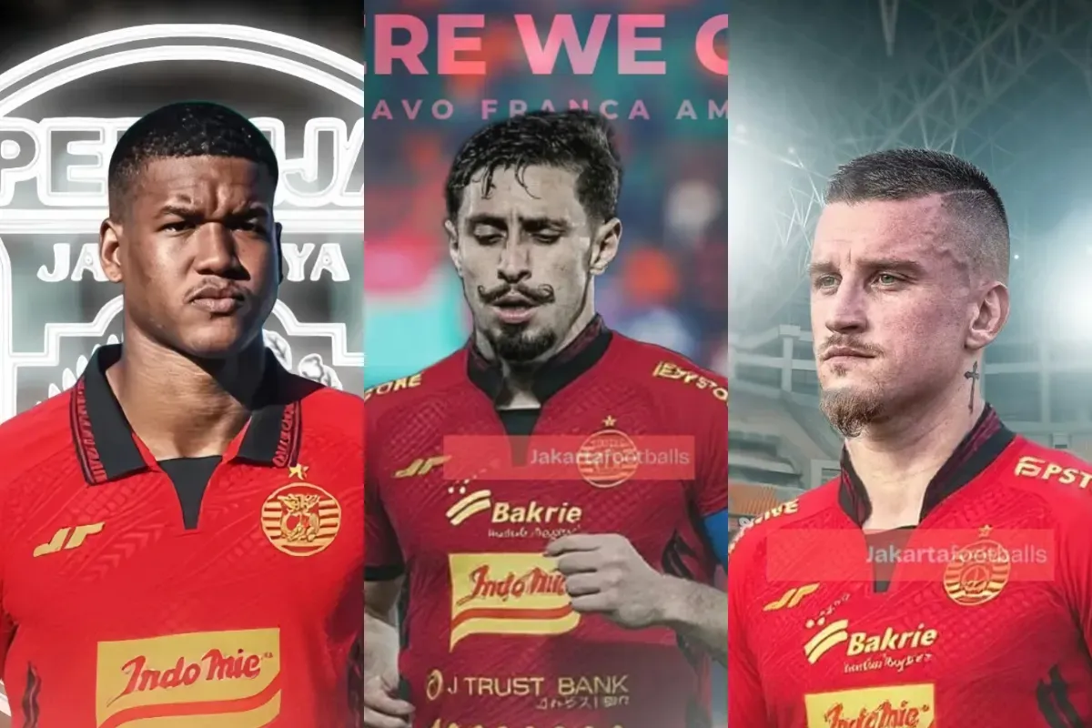 Potret pemain Brasil di Persija Jakarta mulai dari lini belakang, tengah hingga sektor penyerangan. (Sumber: Instagram/@welcomepersija)