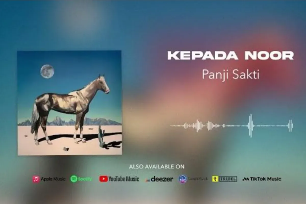 Lirik lagu Kepada Noor yang dinyanyikan Panji Sakti hasil musikalisasi puisi. (Sumber: YouTube/@Soby Music Entertainment)