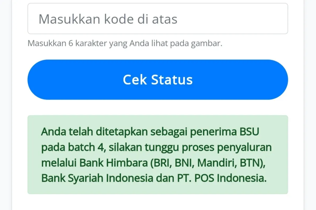 Jadwal penyaluran dana BSU Batch 4 tahun 2025 tidak diumumkan pemerintah. (Sumber: Tangkapan layar)