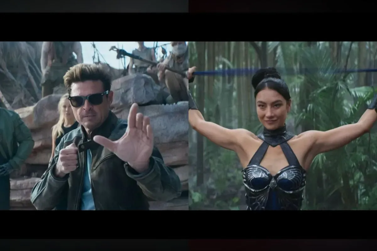 Johnny Cage dan Kitana muncul di film Mortal Kombat 2. (Sumber: tangkapan layar)