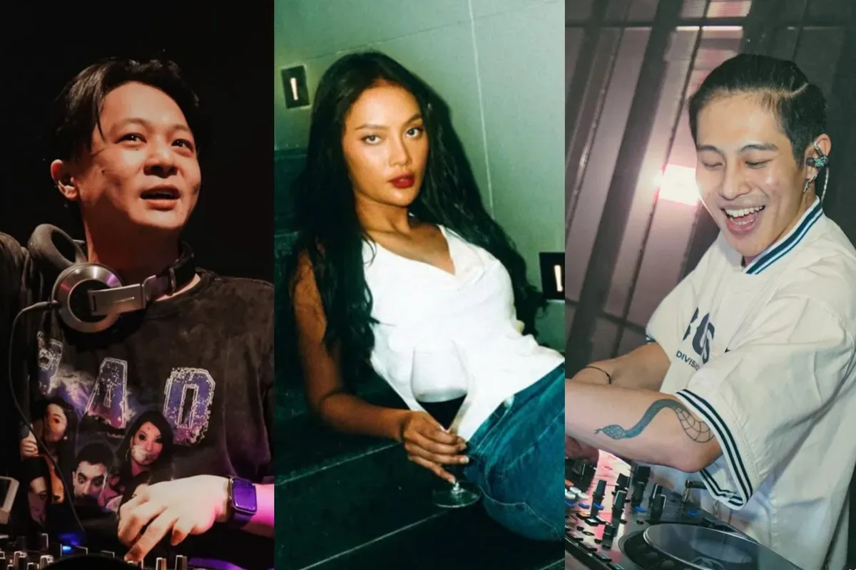 DJ Bravy (kiri) merespon live TikTok DJ Panda (kanan) yang diduga menyindir berita kehamilan Erika Carlina (tengah). (Sumber: Instagram)