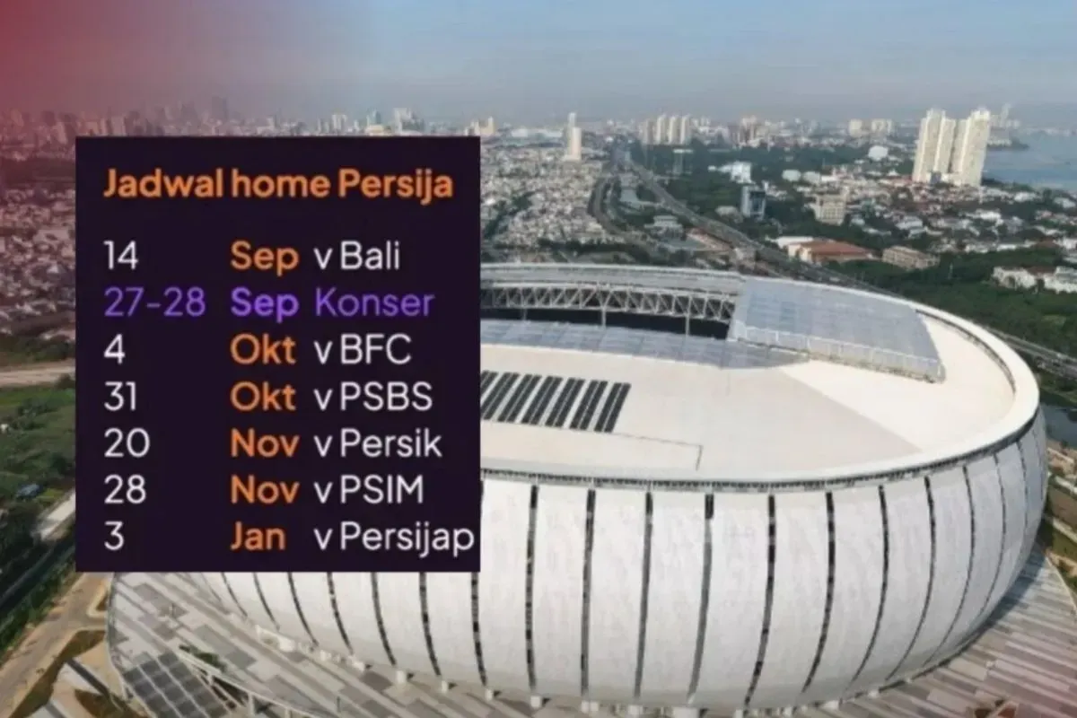 Persija Jakarta bisa jadi tim musafir karena konser musik di JIS. (Sumber: Instagram/@gondesfootball)