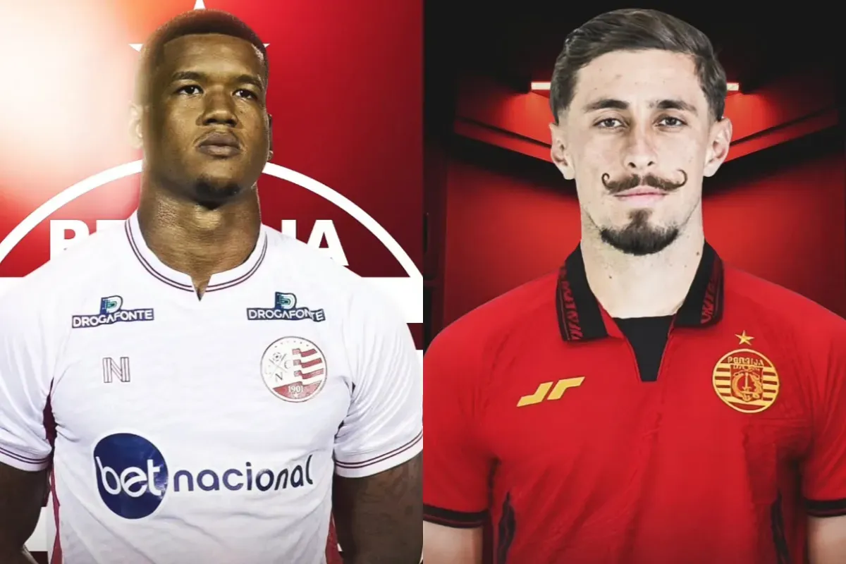 Potret dua pemain baru Persija, Alan Cardoso (kiri) dan Gustavo Franca Amadio (kanan) yang dikabarkan akan diumumkan saat launching tim dan jersey di Jakarta International Stadium (JIS). (Sumber: Instagram/@aseanred.)